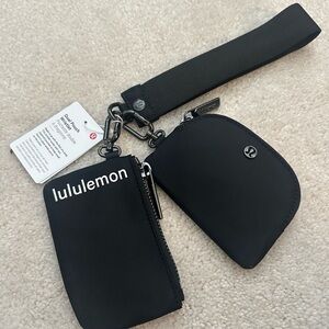 Lululemon Black Dual pouch wristlet